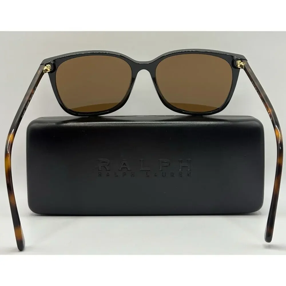 Ralph Lauren RA5293 603/8E Sunglasses 56mm Black Frame Brown Lens 145mm